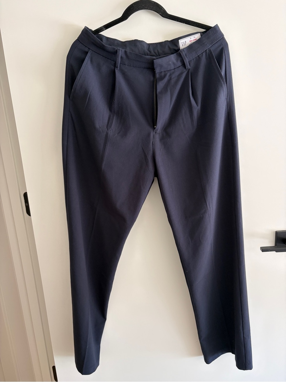 GAP Men's Dark Navy Pleated Dress Pants 90s Loose Size 31x32